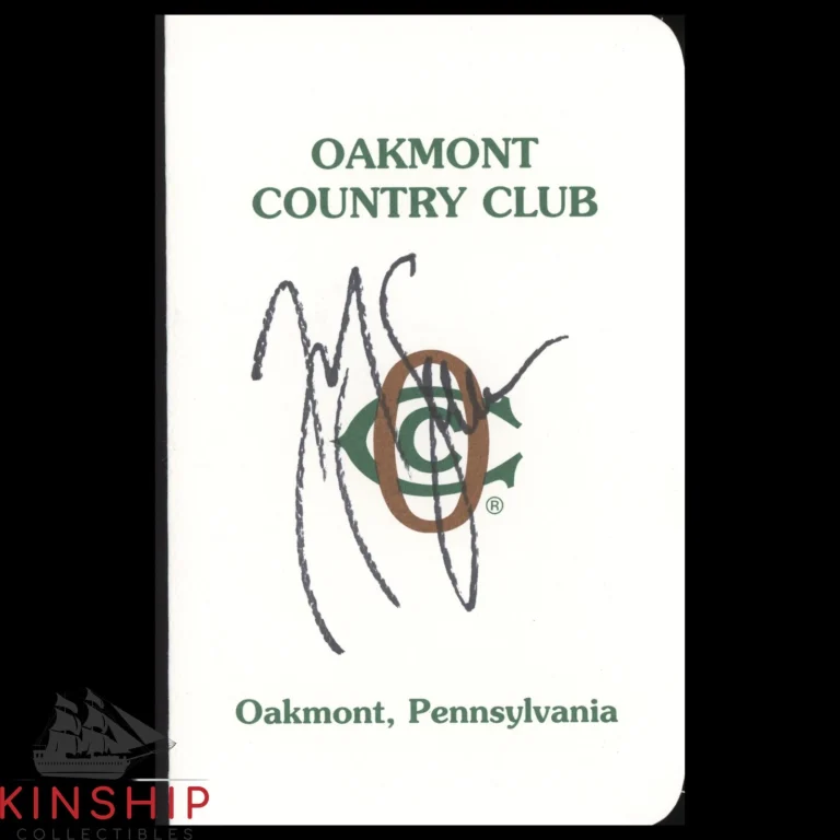 JJ Spaun signed Oakmont Scorecard JSA COA US Open Golf Auto Z2664