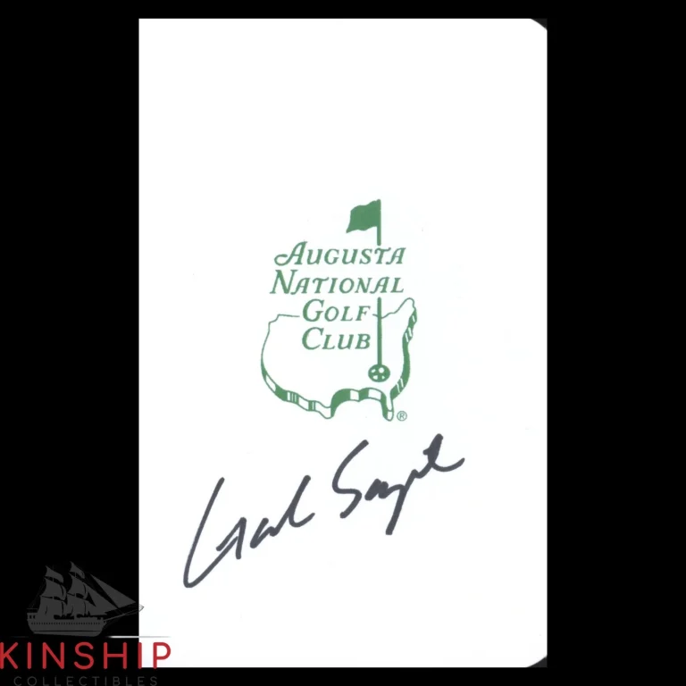 Gordon Sargent signed Masters Scorecard JSA COA Augusta PGA Golf Auto Z2649