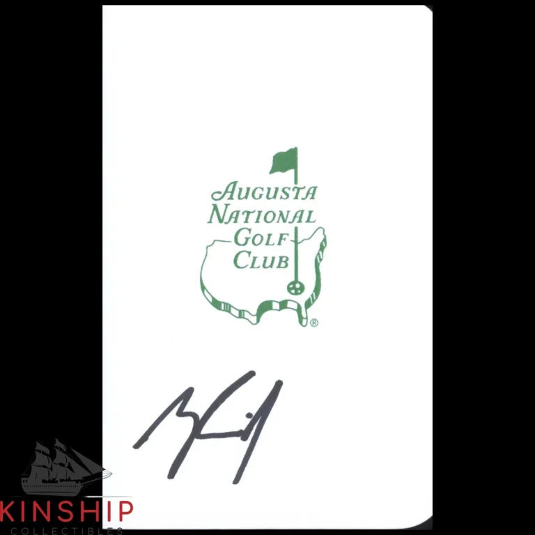 Matti Schmid signed Masters Scorecard JSA COA Augusta PGA Golf Auto Z2647