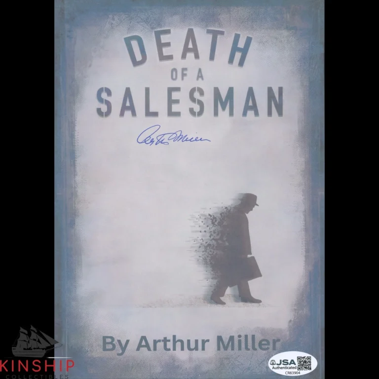Arthur Miller signed Death of a Salesman Print JSA COA Rare Author Auto Z2633