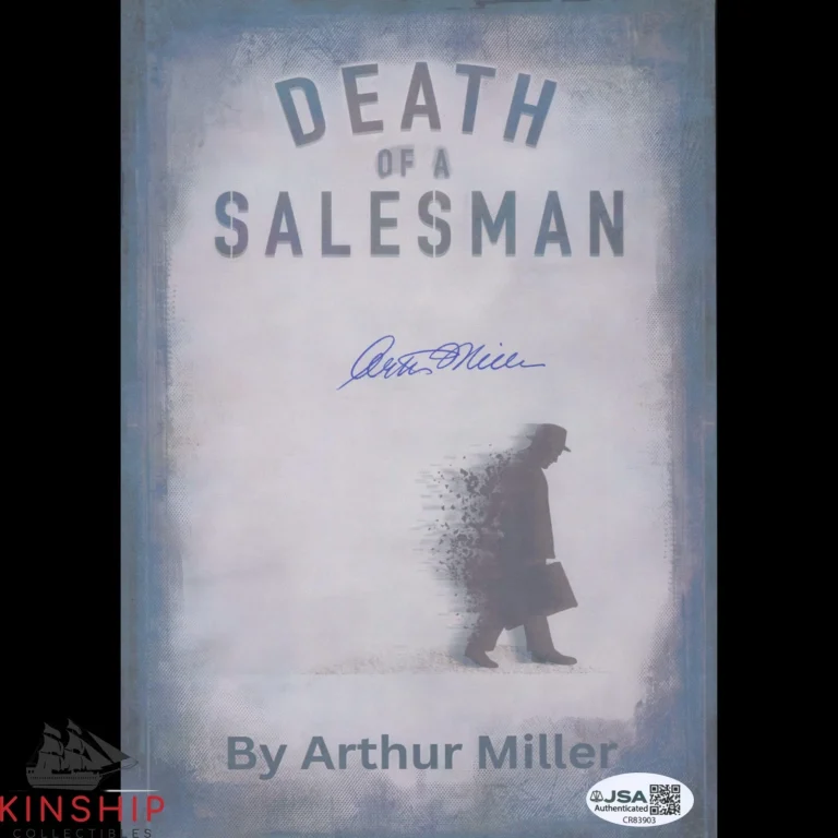 Arthur Miller signed Death of a Salesman Print JSA COA Rare Author Auto Z2632