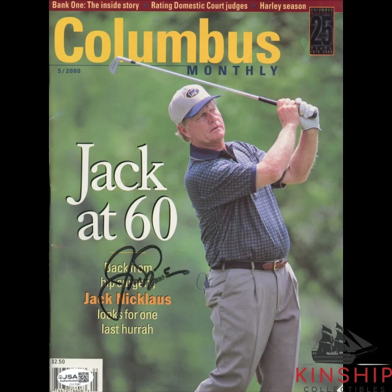 Jack Nicklaus signed Golf Program JSA COA Masters PGA Auto Rare E429