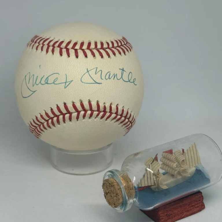 Mickey Mantle signed Rawlings OAL Baseball JSA LOA Yankees HOF Auto A4702