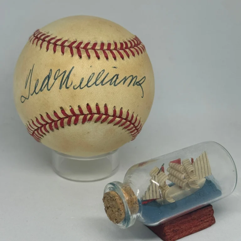 Ted Williams signed Rawlings OAL Baseball JSA LOA Red Sox HOF Auto A4703