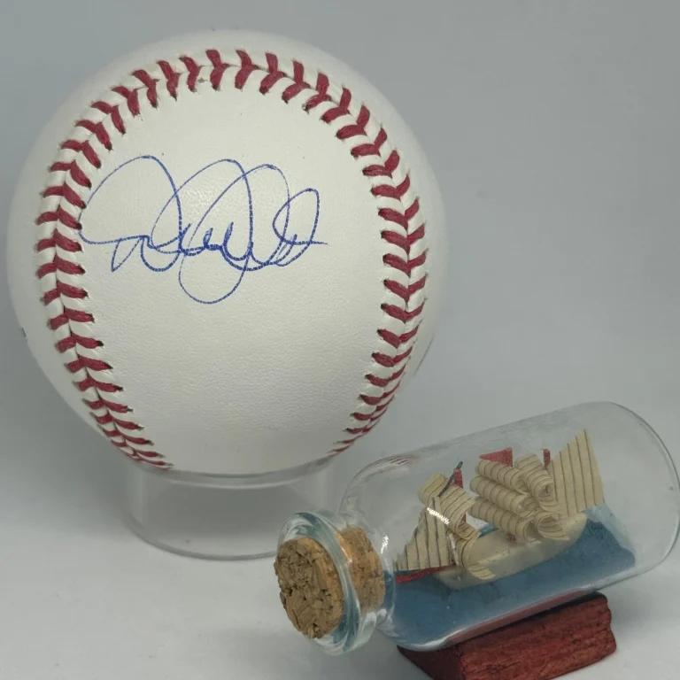 Derek Jeter signed Rawlings USA 250th Logo Baseball JSA LOA Yankees Auto A4699