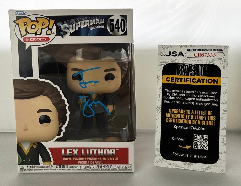 Jesse Eisenberg Signed Funko Pop Lex Luthor JSA COA