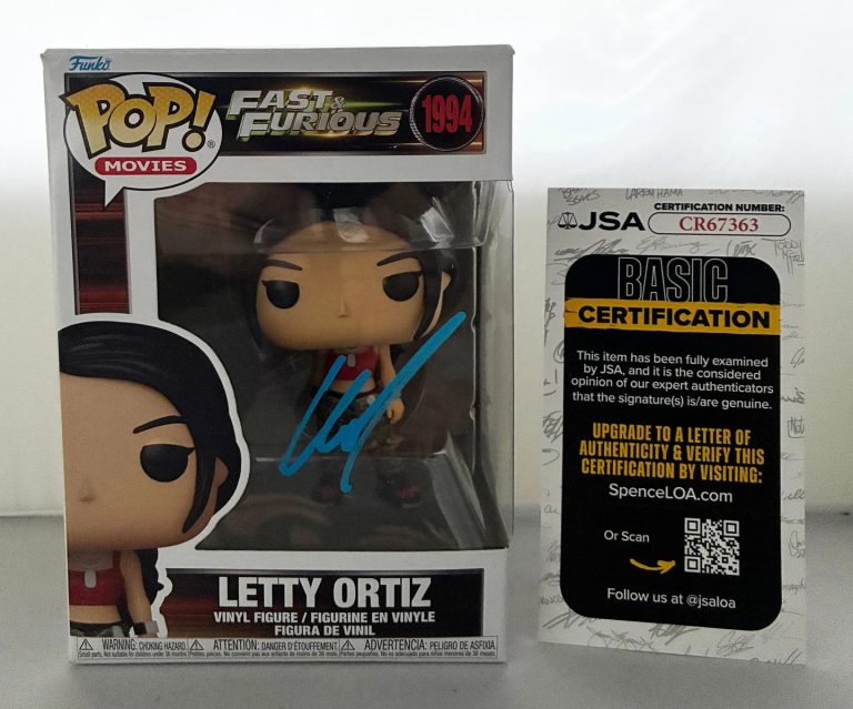 Michelle Rodriguez Signed Funko Pop Letty Ortiz Fast & Furious JSA COA