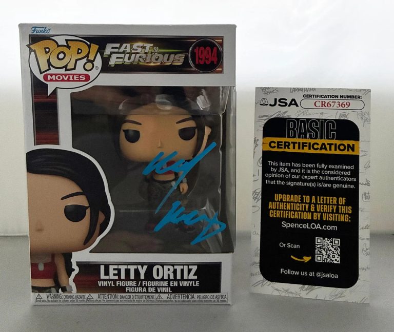 Michelle Rodriguez Signed Funko Pop Letty Ortiz Fast & Furious JSA 1 COA