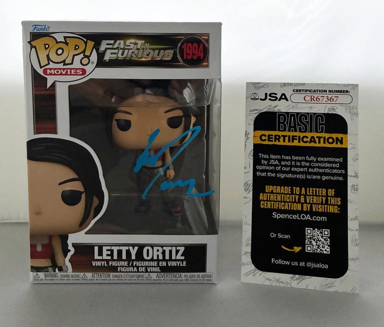 Michelle Rodriguez Signed Funko Pop Letty Ortiz Fast & Furious JSA 6 COA