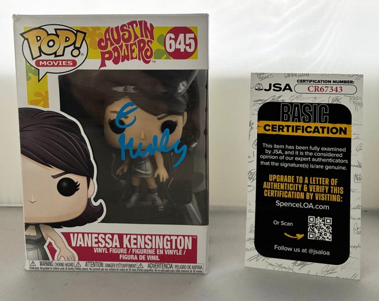 Elizabeth Hurley Signed Funko Pop Vanessa Kensington Austin Powers JSA COA