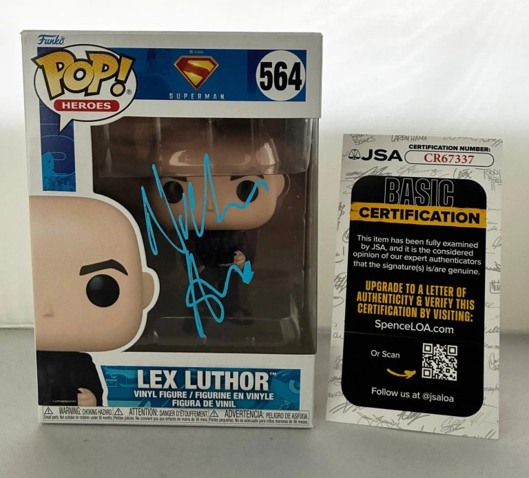 Nicholas Hoult Signed Funko Pop Lex Luthor JSA COA