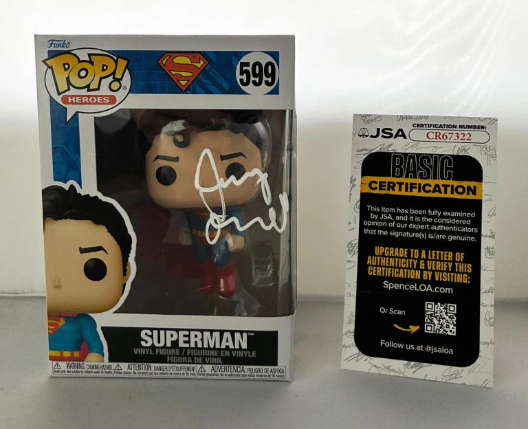 Jerry O'Connell Signed Funko Pop Superman JSA COA