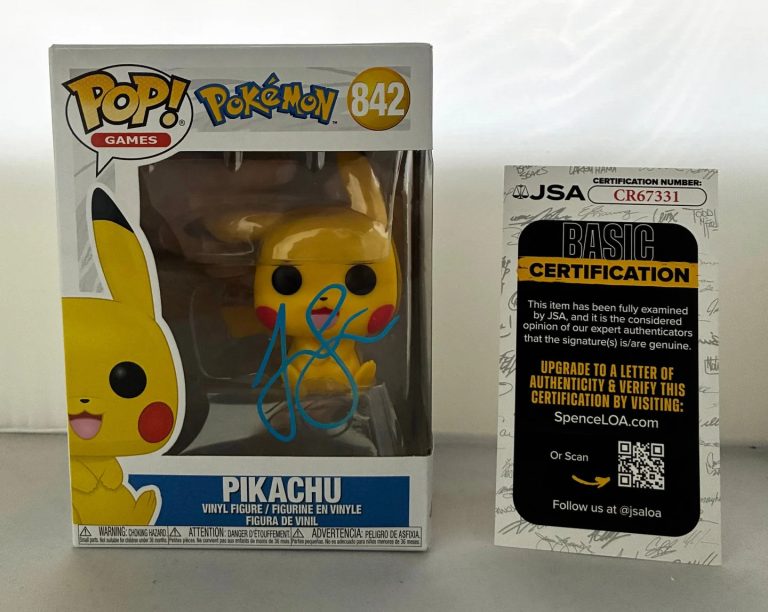 Justice Smith Signed Funko Pop Pikachu Pokemon JSA COA