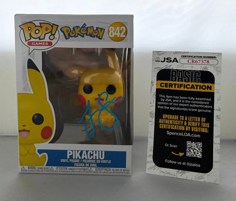 Justice Smith Signed Funko Pop Pikachu Pokemon JSA 1 COA
