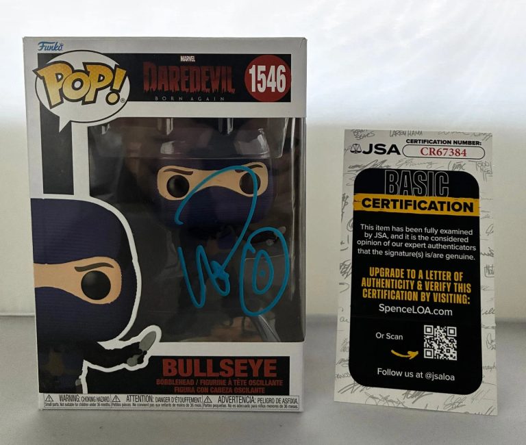 Wilson Bethel Signed Funko Pop Bullseye Daredevil JSA 1 COA