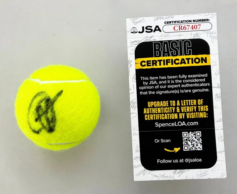Novak Djokovic Signed Tennis Ball JSA 4 COA