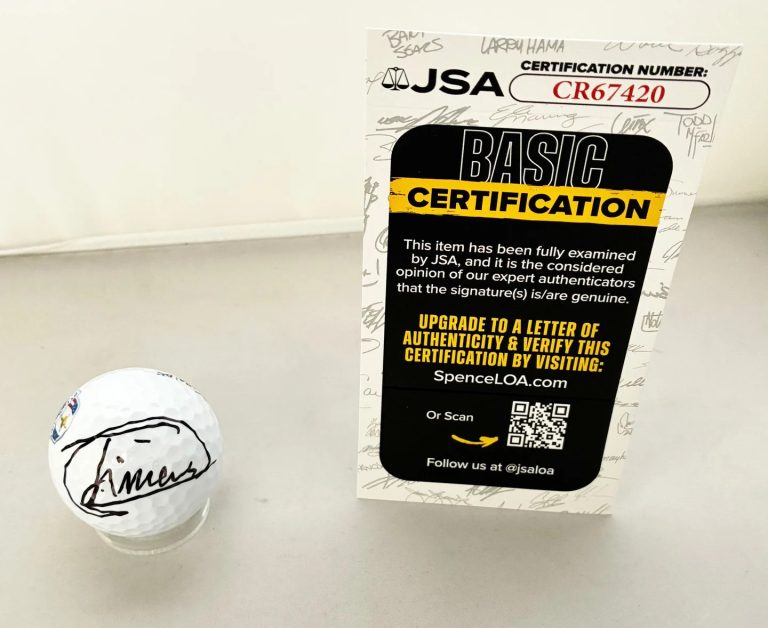 Miguel Angel Jimenez Signed Golf Ball JSA COA