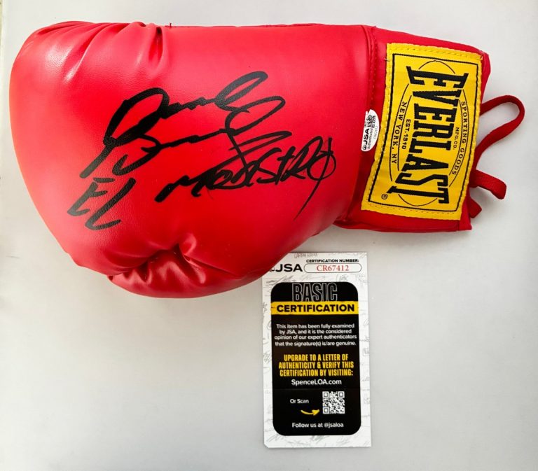 David Benavidez Signed Boxing Glove El Monstro JSA COA