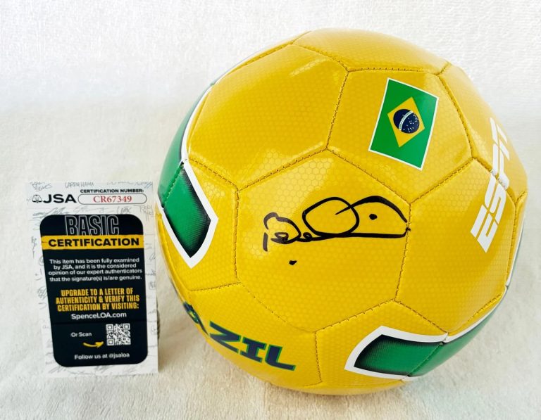 Bebeto Signed Soccer Ball Brazil World Cup Champion JSA COA