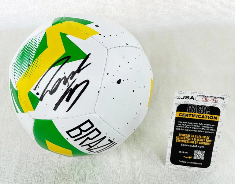 Roberto Carlos Signed Soccer Ball Brazil World Cup Champion JSA COA