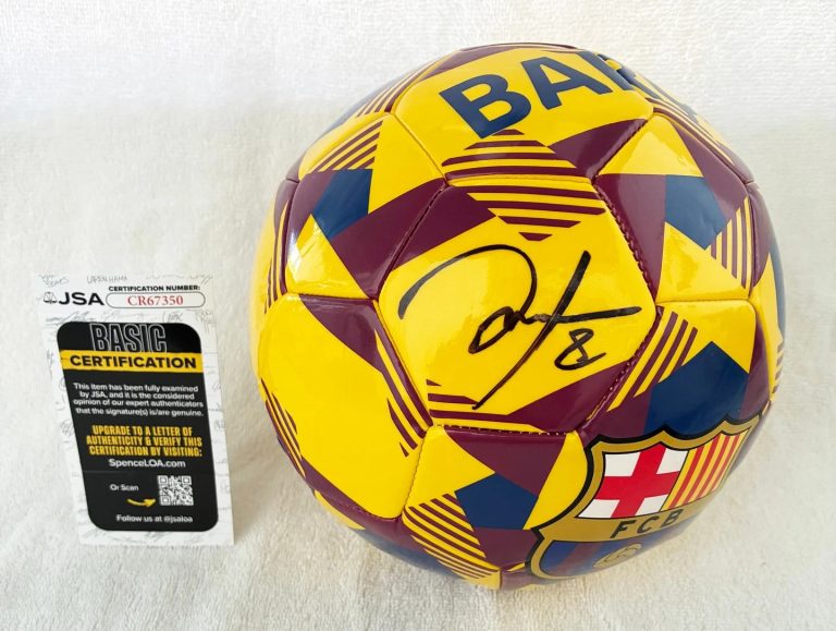 Hristo Stoichkov Signed Soccer Ball Barcelona FC Barca JSA COA
