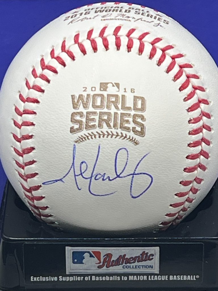 JOHN LACKEY CHICAGO CUBS SIGNED JSA AUTHENTICATED 2016 WORLD SERIES OML BASEBALL
