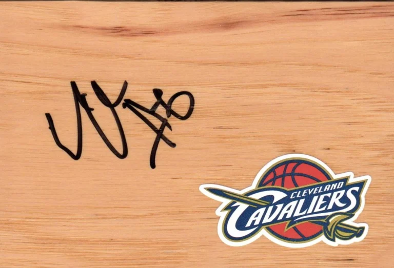 Cleveland Cavaliers Earl Clark Signed Floorboard COA