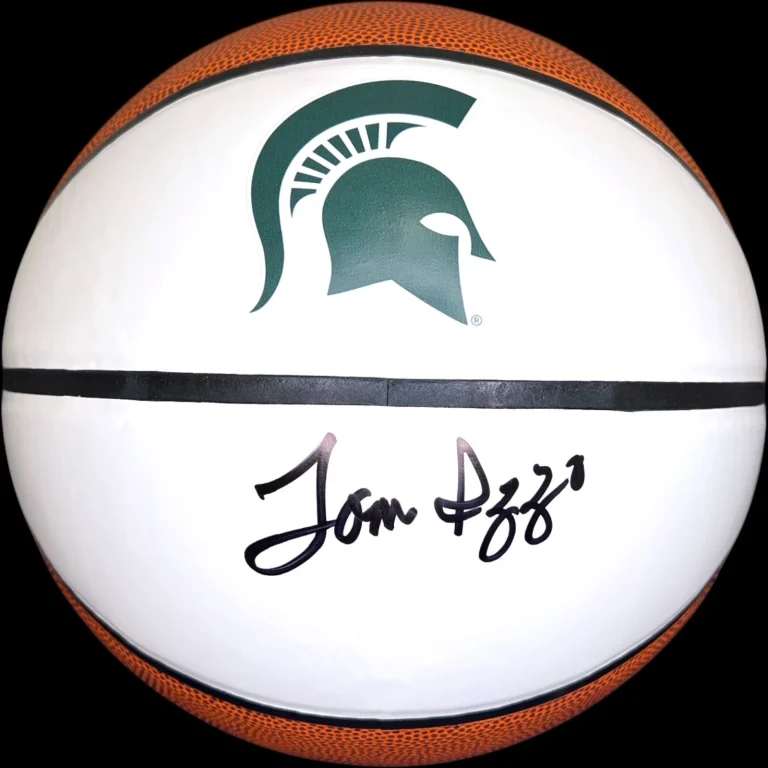 TOM IZZO SIGNED AUTOGRAPHED MICHIGAN STATE SPARTANS BASKETBALL JSA