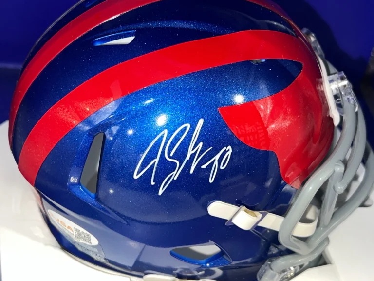 JEREMY SHOCKEY NEW YORK GIANTS  JSA AUTHENTICATED SIGNED ALT MINI HELMET