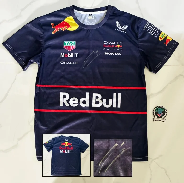 Isack Hadjar Signed Shirt Red Bull Jersey Beckett BAS 1 COA