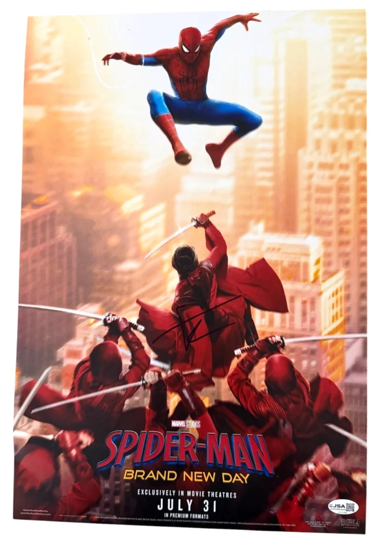 TOM HOLLAND SIGNED SPIDER-MAN BRAND NEW DAY 12X18 MOVIE POSTER PHOTO AUTO 3 JSA