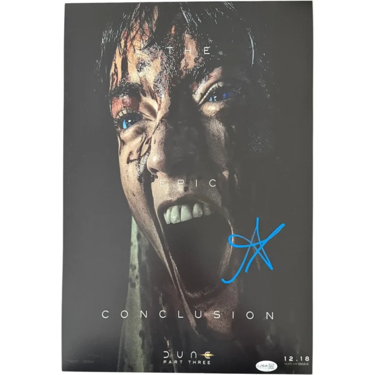 ANYA TAYLOR JOY SIGNED DUNE PART THREE 12X18 MOVIE POSTER PHOTO ALIA JSA