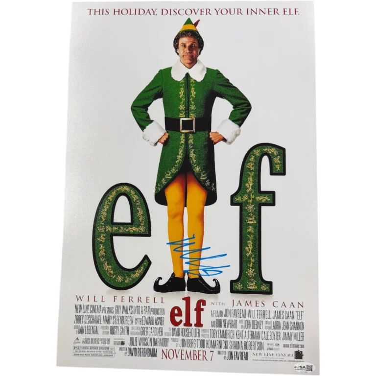 WILL FERRELL SIGNED AUTOGRAPHED ELF 12X18 MOVIE POSTER PHOTO BUDDY JSA