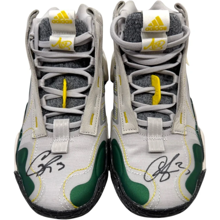 CANDACE PARKER SIGNED ADIDAS EXHIBIT B BASKETBALL SHOES SNEAKERS AUTO JSA COA