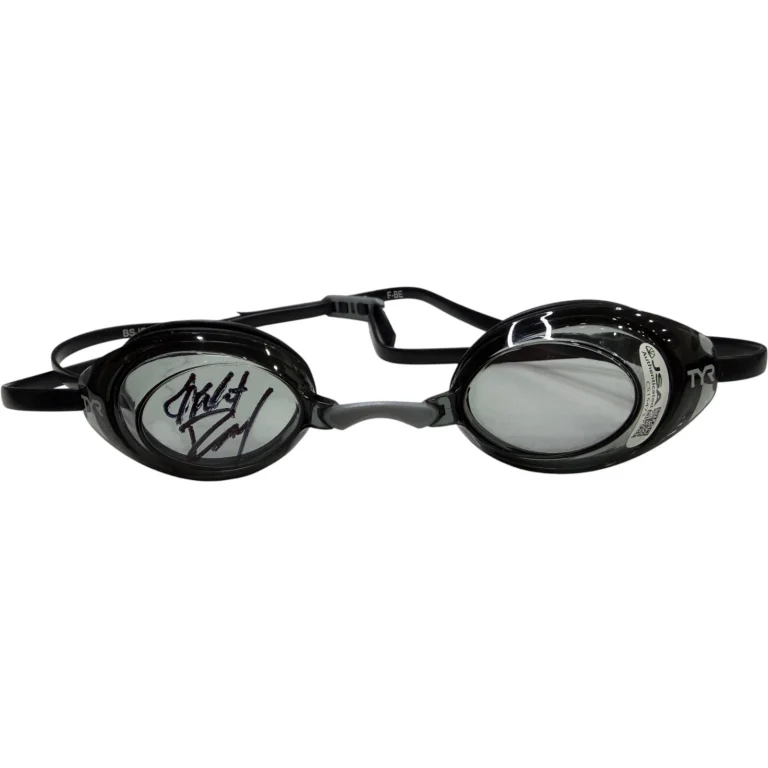 CALEB DRESSEL SIGNED AUTOGRAPHED SWIM GOGGLES TYR USA OLYMPICS GOLD SWIMMING JSA