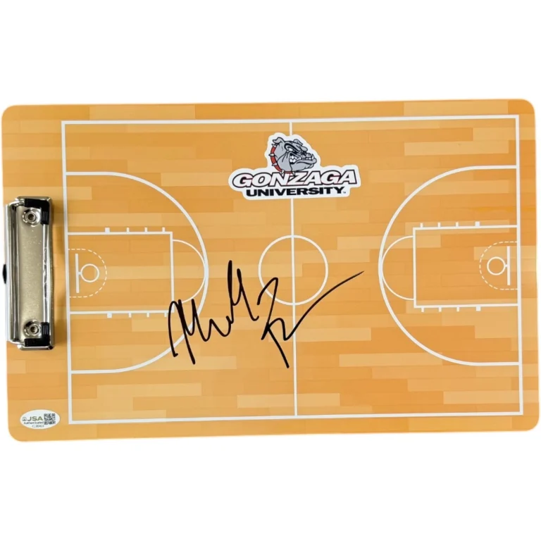 MARK FEW SIGNED AUTOGRAPHED GONZAGA BULLDOGS BASKETBALL CLIPBOARD FINAL FOUR JSA
