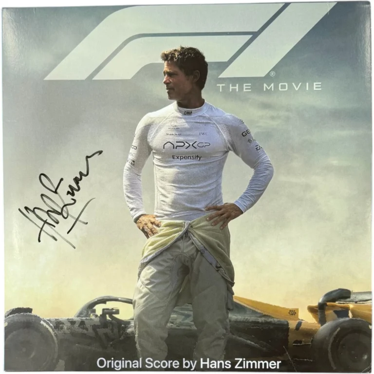 HANS ZIMMER SIGNED F1 THE MOVIE SOUNDTRACK VINYL RECORD LP AUTO JSA COA