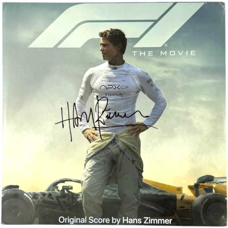 HANS ZIMMER SIGNED AUTOGRAPHED F1 THE MOVIE SOUNDTRACK VINYL RECORD LP JSA COA