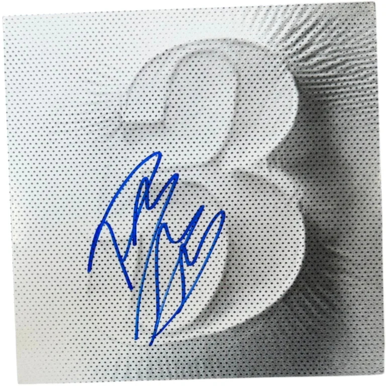 POST MALONE SIGNED WHITE IVERSON LIMITED EDITION 7-INCH VINYL RECORD /3000 JSA