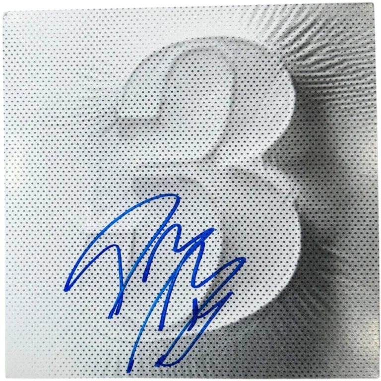 POST MALONE SIGNED WHITE IVERSON LIMITED EDITION 7-INCH VINYL /3000 AUTO JSA