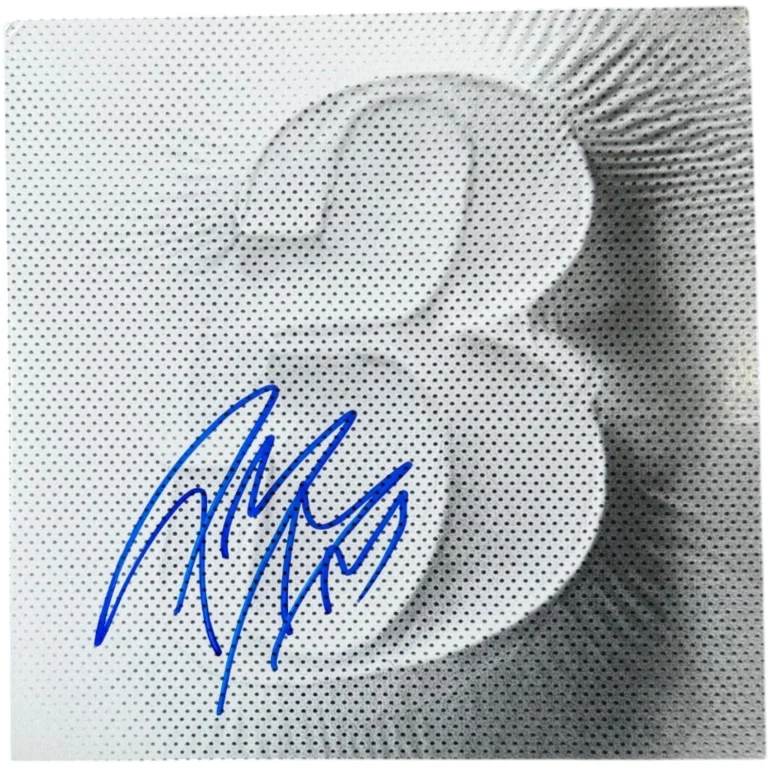 POST MALONE SIGNED WHITE IVERSON LIMITED EDITION 7-INCH VINYL ALBUM LP /3000 JSA