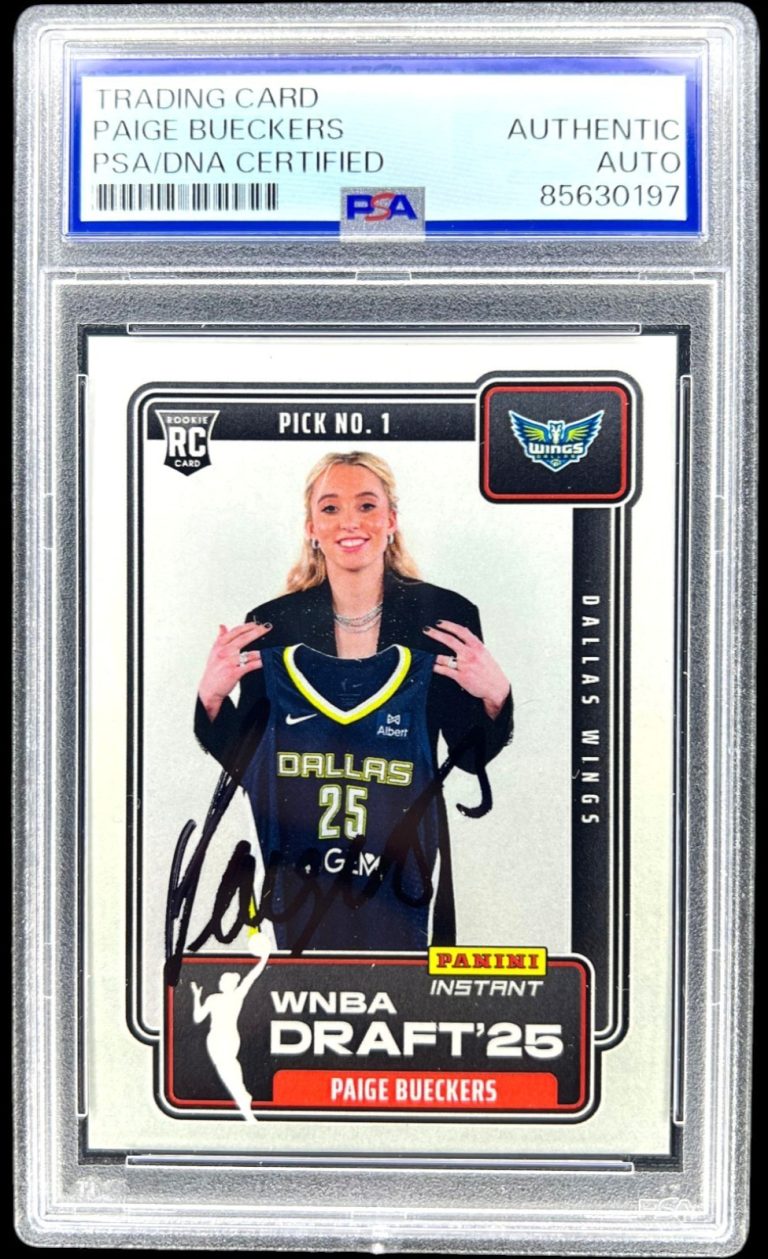 2025 Panini Instant Draft Night #DN1 Paige Bueckers PSA Auto Signed Rookie RC