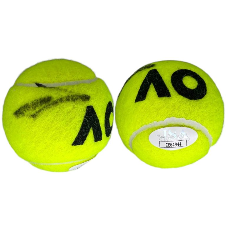 JANNIK SINNER SIGNED AUSTRALIAN OPEN TENNIS BALL AO CHAMPION JSA