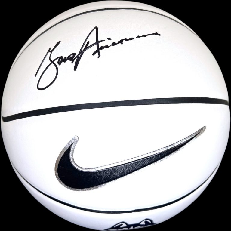 GENO AURIEMMA SIGNED AUTOGRAPHED UCONN HUSKIES NIKE LOGO BASKETBALL JSA COA !