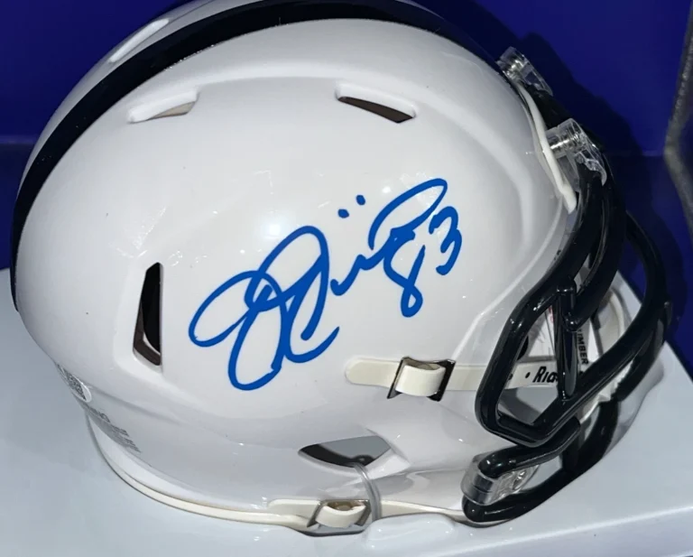 JOE JUREVICIUS PENN STATE NITTANY LIONS JSA AUTHENTICATED SIGNED MINI HELMET