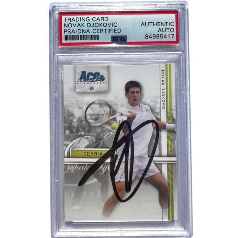 2007 Ace Authentic #16 Novak Djokovic Signed Straight Sets RC Auto PSA