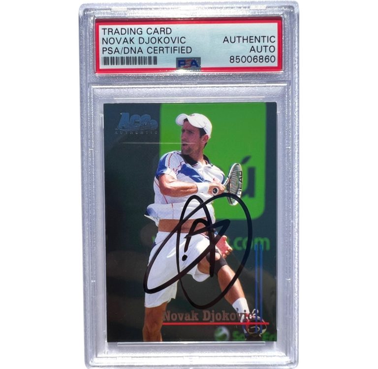 Novak Djokovic Signed 2011 Ace Authentic Straight Sets Card #79 PSA Auto
