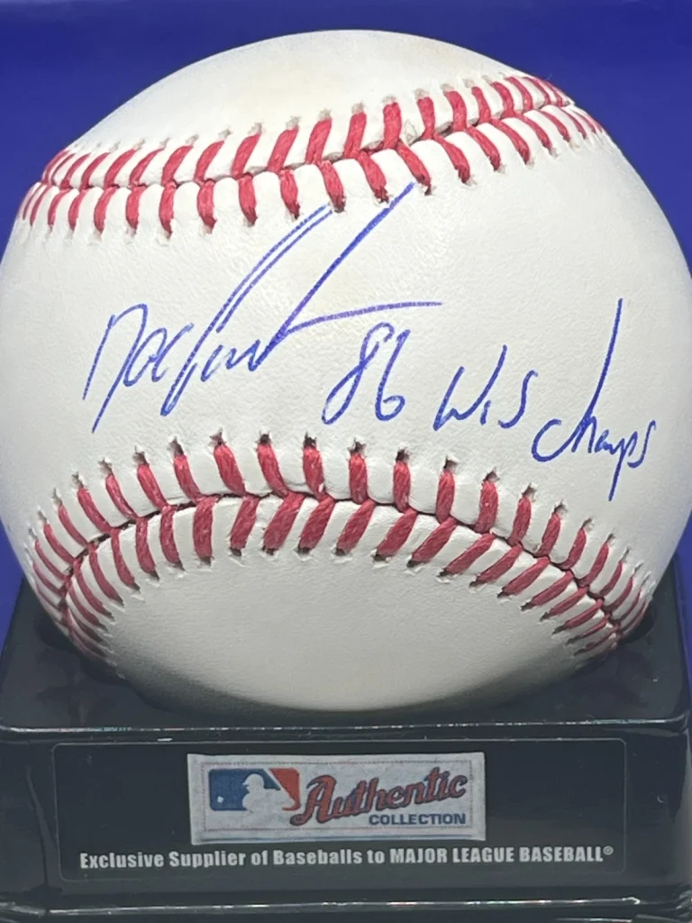 DWIGHT GOODEN NEW YORK METS 1986 WS CHAMPS BECKETT AUTHENTIC SIGNED OML BASEBALL