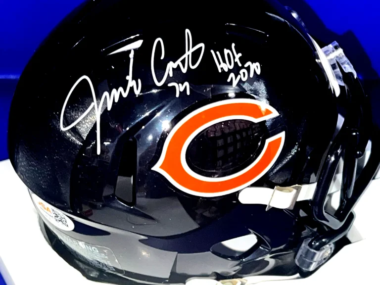 JIM COVERT CHICAGO BEARS HOF 2020  JSA AUTHENTICATED SIGNED MINI HELMET
