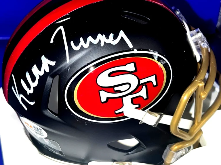 KEENA TURNER SAN FRANCISCO 49ERS JSA AUTHENTICATED SIGNED RIVALRY MINI HELMET